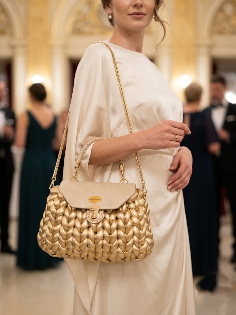 ##L'Aurea | Sac à main artisanal luxe | Kaffè Latte##